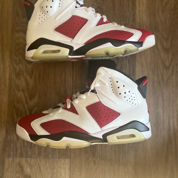 Kids Red and White Nike Air Jordan Shoes - Picture 5 of 5